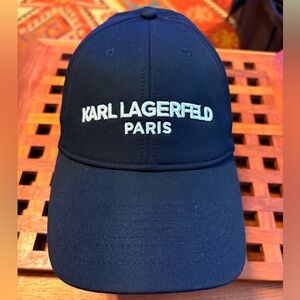 Karl Lagerfeld Black Quilted Cap